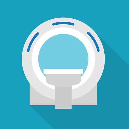 MRI magnetic resonanse imaging- vector illustrationのイラスト素材