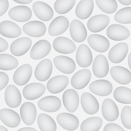white egg pattern - vector illustrationのイラスト素材