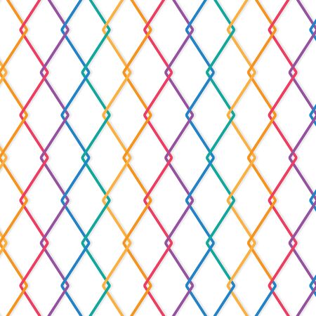 colorful wire fence background- vector illustrationのイラスト素材