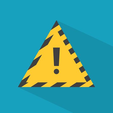triangle caution sign- vector illustrationのイラスト素材