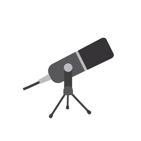 microphone icon, podcast concept- vector illustrationのイラスト素材