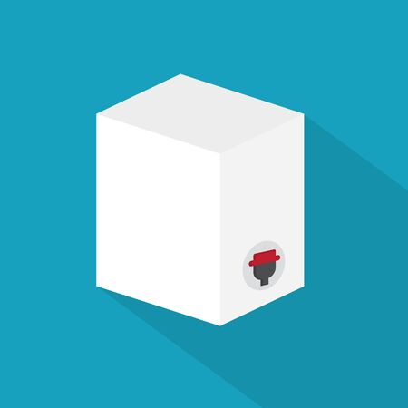 cardboard box with tap- vector illustrationのイラスト素材