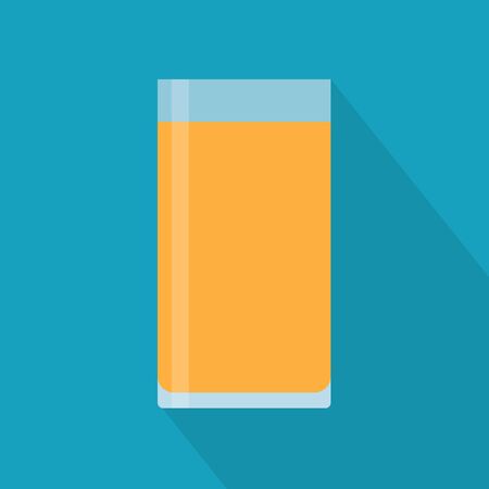glass of orange juice - vector illustrationのイラスト素材