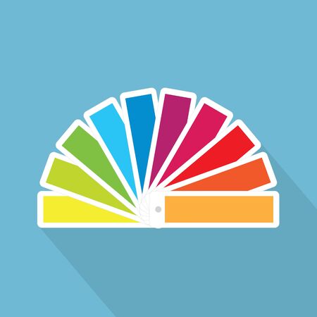 swatch color stripes- vector illustrationのイラスト素材