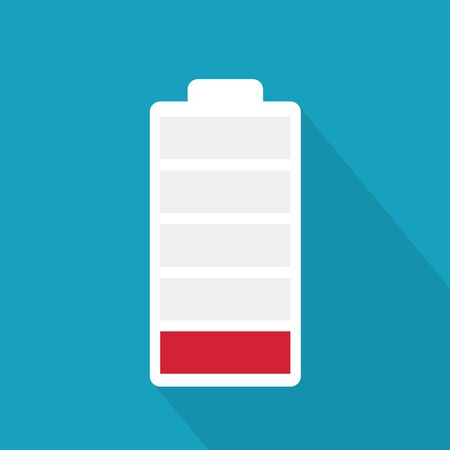 low battery icon- vector illustrationのイラスト素材