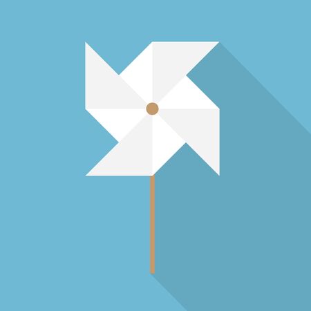 paper toy windmill icon - vector illustrationのイラスト素材