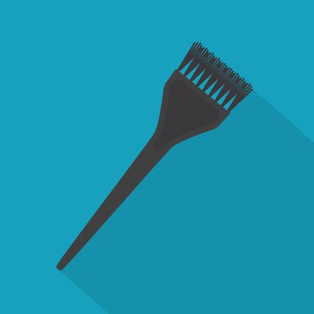 coloring hairdresser brush icon - vector illustrationのイラスト素材