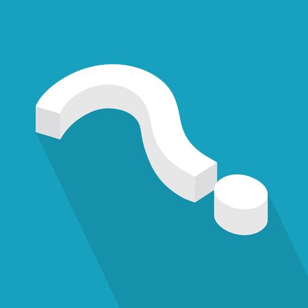 question mark icon - vector illustrationのイラスト素材