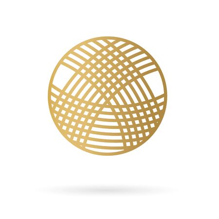 golden ball of yarn icon- vector illustrationのイラスト素材