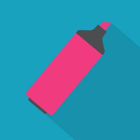 pink marker pen icon- vector illustrationのイラスト素材