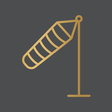 golden wind indicator icon- vector illustrationのイラスト素材