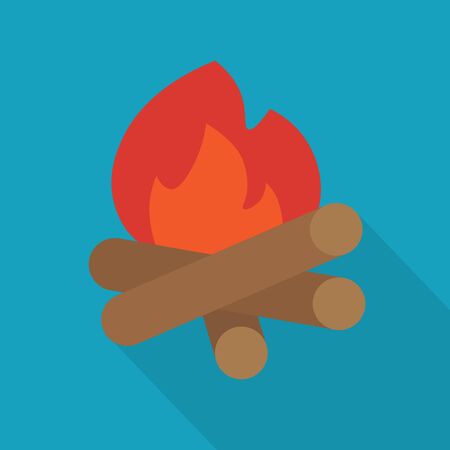 campfire icon- vector illustrationのイラスト素材