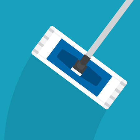 cleaning mop icon- vector illustrationのイラスト素材