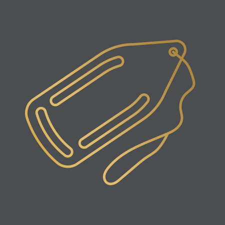 golden safety buoy for swimming icon- vector illustrationのイラスト素材