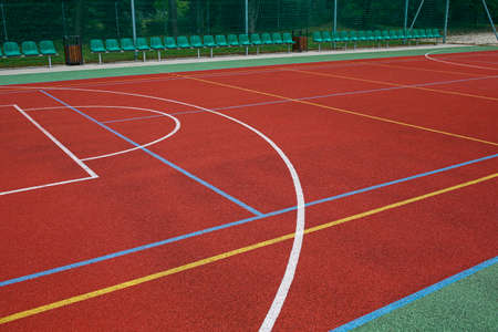 multifunctional school volleyball and basketball court field surfacesv
