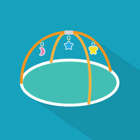 baby developing rug, educational mat icon- vector illustrationのイラスト素材