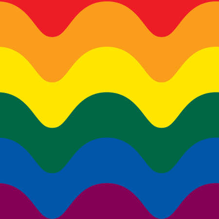 wavy LGBT flag pattern- vector illustrationのイラスト素材