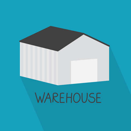 warehouse building concept - vector illustrationのイラスト素材