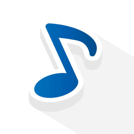 music note icon- vector illustrationのイラスト素材