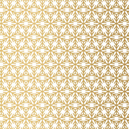 golden snowflake christmas background - vector illustrationのイラスト素材
