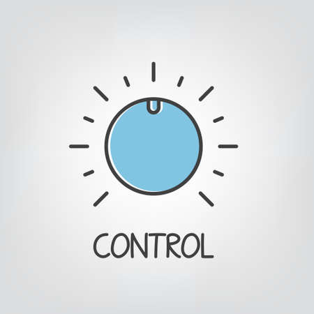 control, management concept - vector illustrationのイラスト素材