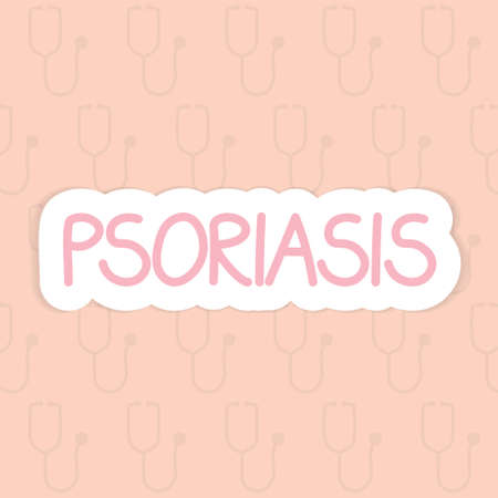 psoriasis disease concept - vector illustrationのイラスト素材