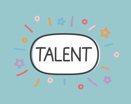 talent word concept - vector illustrationのイラスト素材