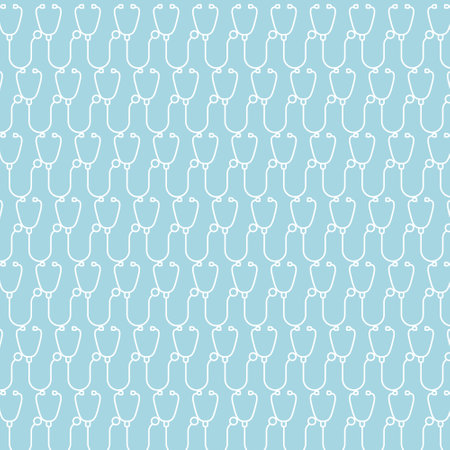 medical, stethoscope pattern- vector illustrationのイラスト素材