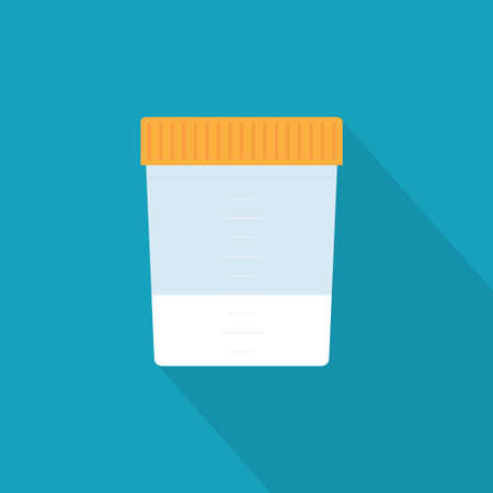 sperm sample for laboratory analysis - vector illustrationのイラスト素材