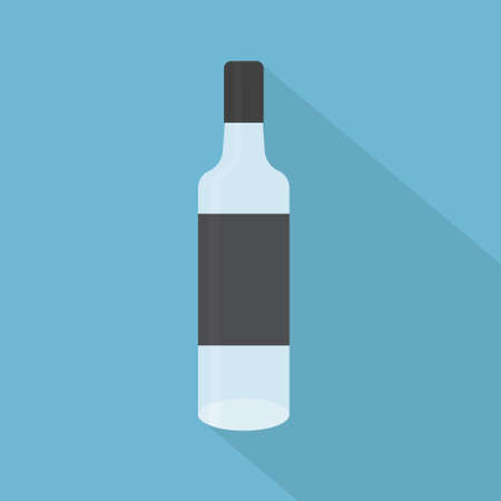 vodka bottle icon- vector illustrationのイラスト素材