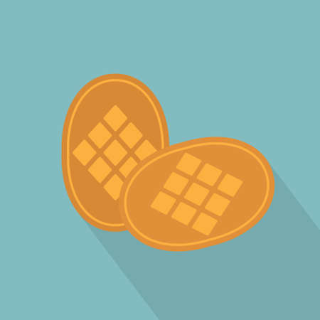 traditional polish smoked sheep milk cheese- vector illustrationのイラスト素材