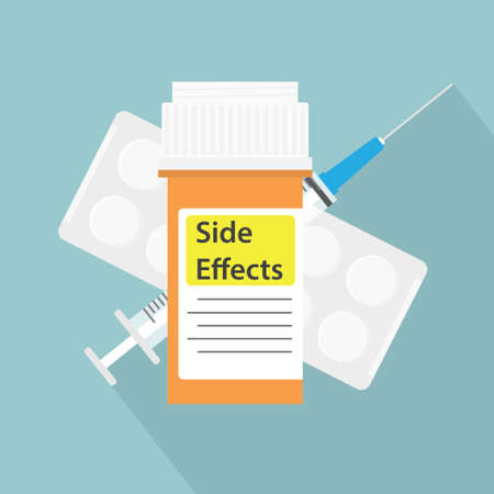 side effect medical concept- vector illustrationのイラスト素材