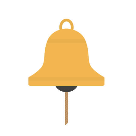 opening exchange stock market bell icon - vector illustrationのイラスト素材