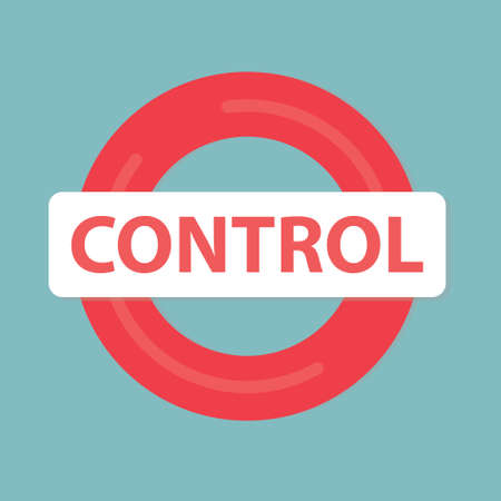 control concept, security and governance- vector illustrationのイラスト素材