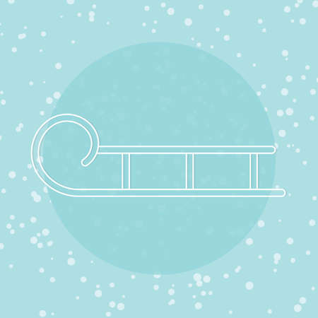 winter sled icon- vector illustrationのイラスト素材