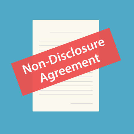 NDA, Non-Disclosure Agreement concept- vector illustrationのイラスト素材