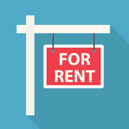 for rent sign icon- vector illustrationのイラスト素材