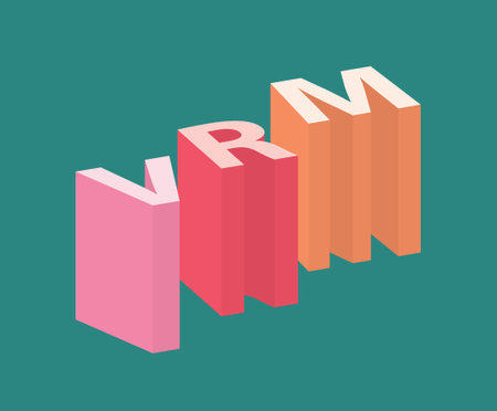 VRM (Vendor Relationship Management) acronym- vector illustrationのイラスト素材