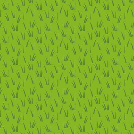 seamless pattern of green grass- vector illustrationのイラスト素材