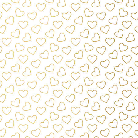 seamless pattern of golden hearts, great for wrapping, textile, wallpaper, love, wedding concept-...