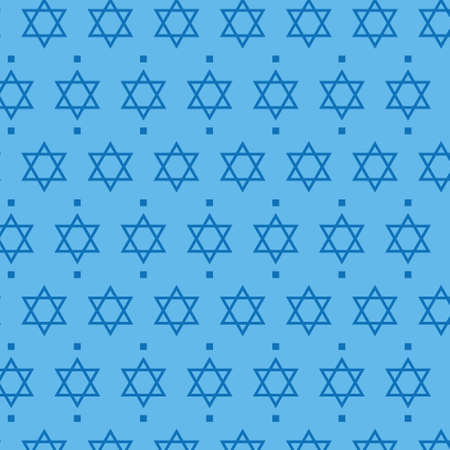 star of David traditional Jewish symbol pattern- vector illustrationのイラスト素材