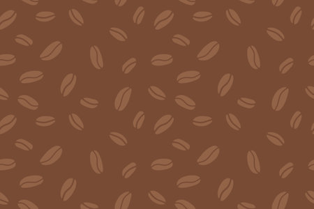 seamless pattern with coffee beans, great for wrapping, textile, wallpaper, greeting card- vector illustrationのイラスト素材