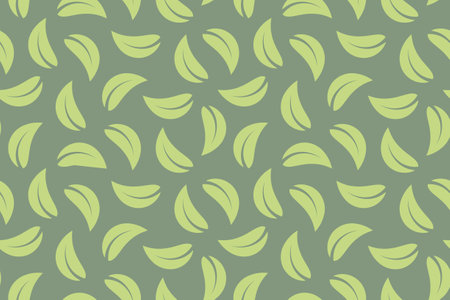 green leaves seamless pattern, great for wrapping, textile, wallpaper, greeting card- vector illustrationのイラスト素材