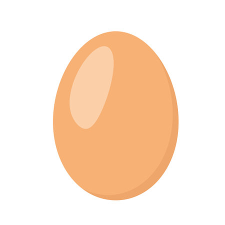 hen egg icon, symbol of Easter, spring - vector illustrationのイラスト素材