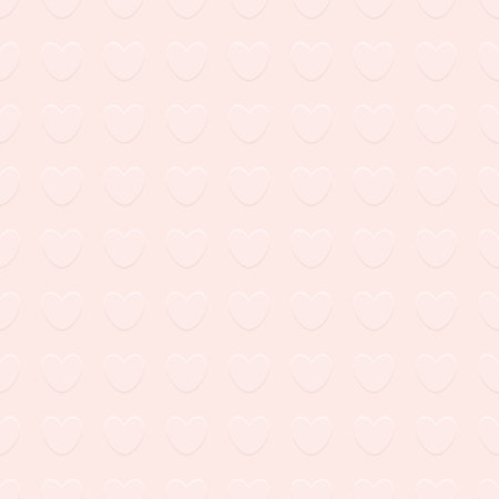 pink seamless paper texture with embossed hearts or abstract background- vector illustrationのイラスト素材