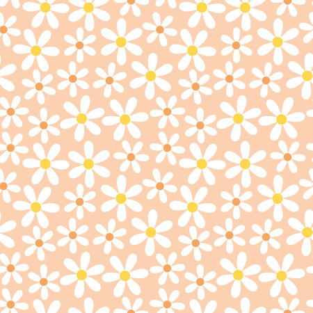 summer, spring pattern with flowers- vector illustrationのイラスト素材