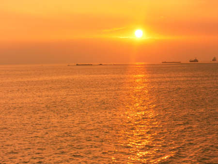 Sunset at Manila Bayの写真素材