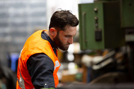 Manufacturing staff engineer in production of factory, professional, intelligence, blueprint,...