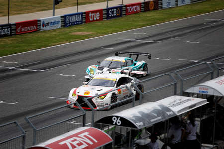 Super GT buriram international circuit ,Racing car on track at Buriram province, Thailand. August 5-7, 2019.のeditorial素材