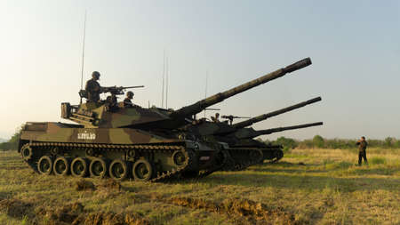 tank in the field